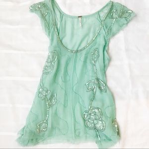 Free people sequin top
